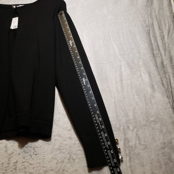NWT 89th+Madison Black Cardigan Single Button Sweater Women's XL New With Tags - Picture 7 of 11